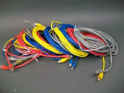 Cat 5 Kabelsortiment 20 Kabel i 6 olika längder: 3,5,7,10,14 & 25 FT