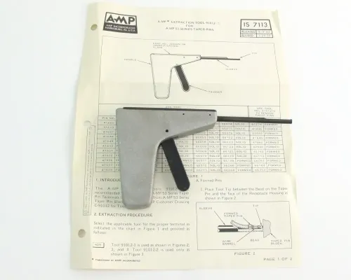 Amp Tyco 91012-1 Contact Terminal Removal Tool Taper Pin Extractor