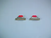 Microdot Micro Connectors Micro D 15 broches PC Mount 3489AS3417-6 Lot de 2 - Nouveau