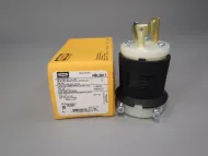 Hubbell HBL2611 Insulgrip Twist-Lock Plug 30 A 125V 2 Pole 3 Wire Grounding NIB!